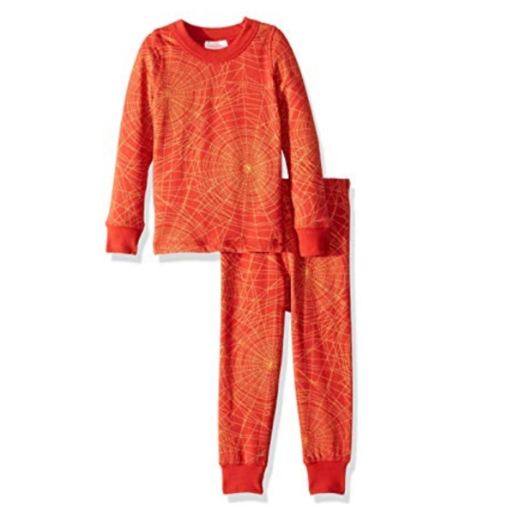 NWT MasalaBaby Organic Cotton Golden Web PJ Set